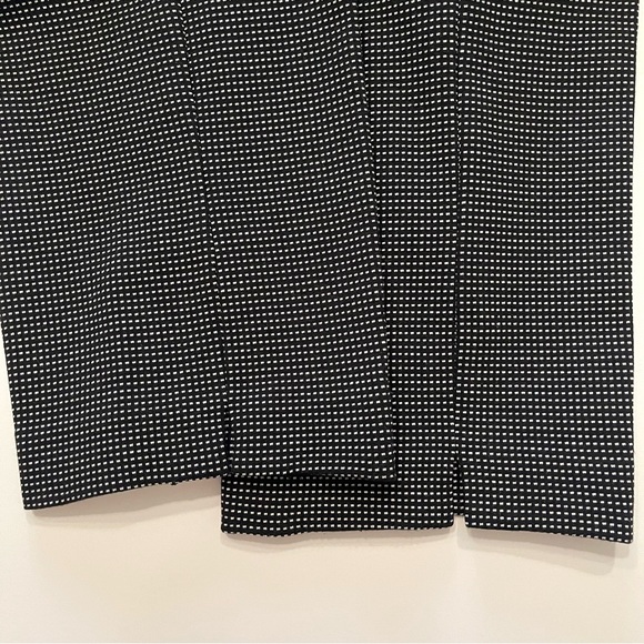 Chico’s Petite Black White Pull On Straight Leg Stretch Knit Pants Trousers 0.5P - Picture 5 of 14